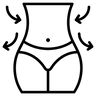 Reduce belly bloat icon