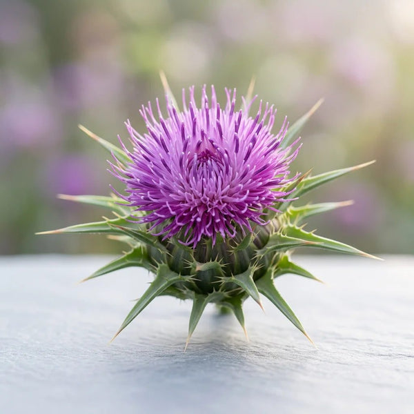 Milk thistle flower